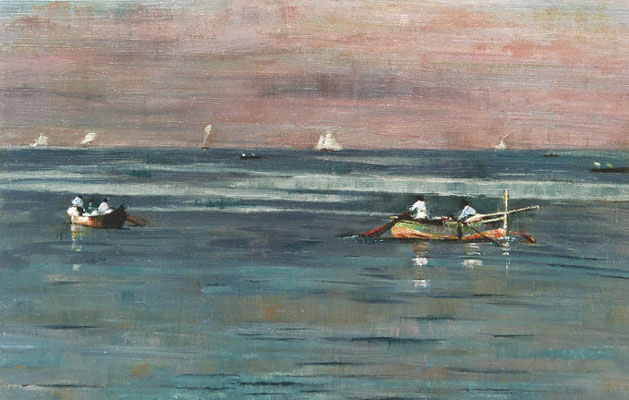 Fishing Boats on a Calm Sea, Bay of 